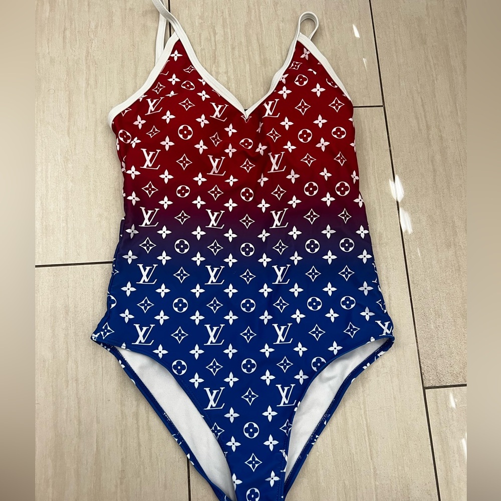 Summer  Swimwear Red and Blue